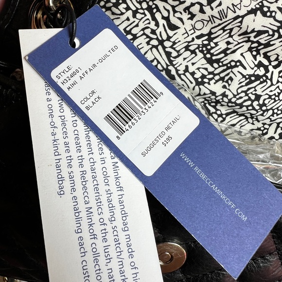 Rebecca Minkoff Black Quilted Chain Shoulder Bag - Picture 11 of 16